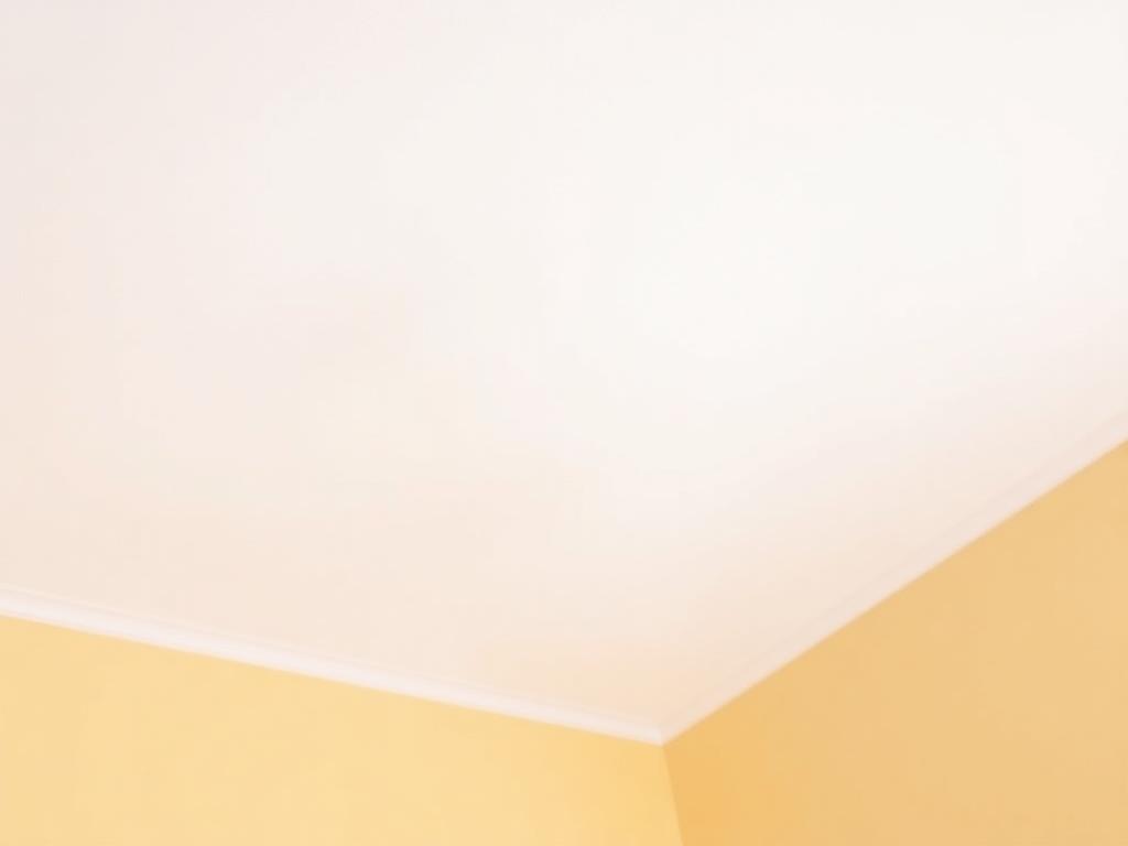 After: smooth white repaired ceiling and clean painted wall in the same Hollywood condo